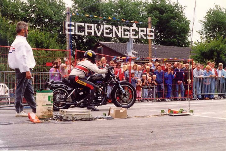 Scavengers mc Dragrace in Den Haag Holland