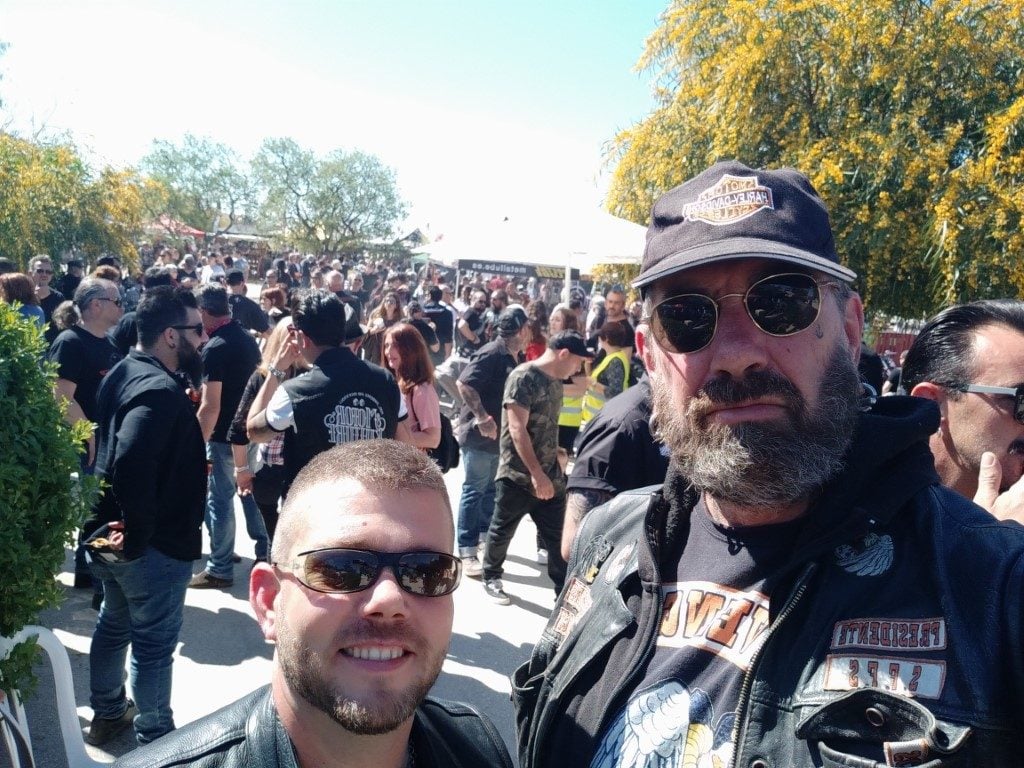 swapmeet svavengersMC visit swapmeet hierros bikers