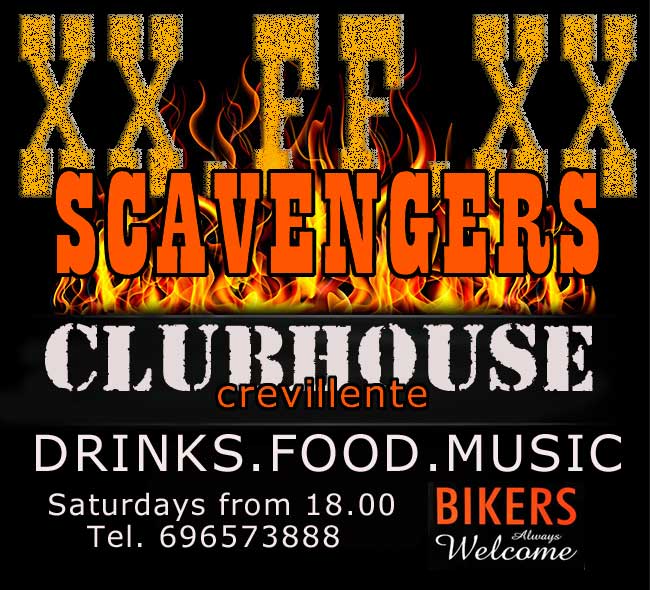 bikers always welcome at the scavengers clubhouse