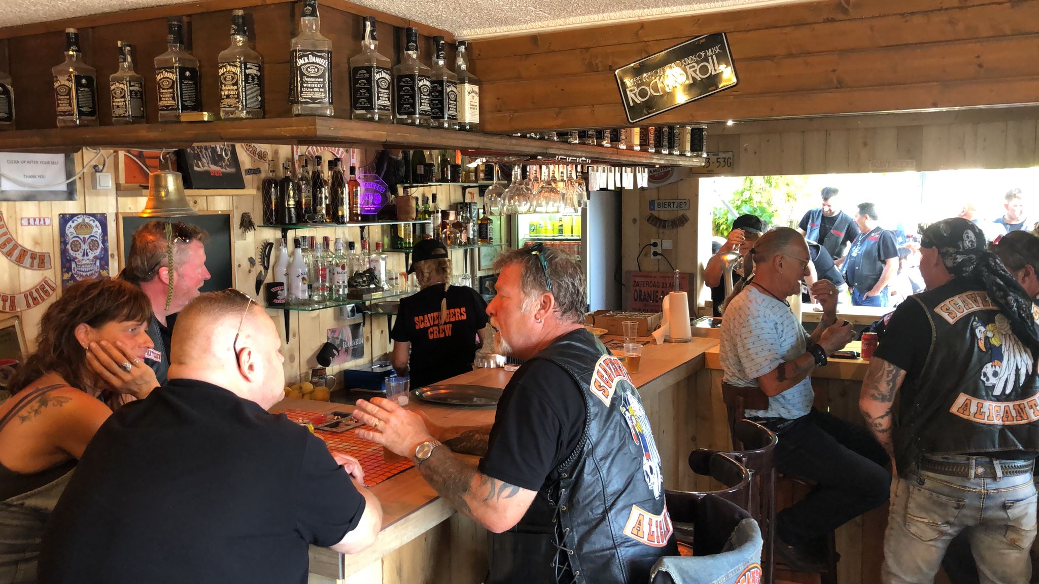 the bar at the scavengers clubhouse